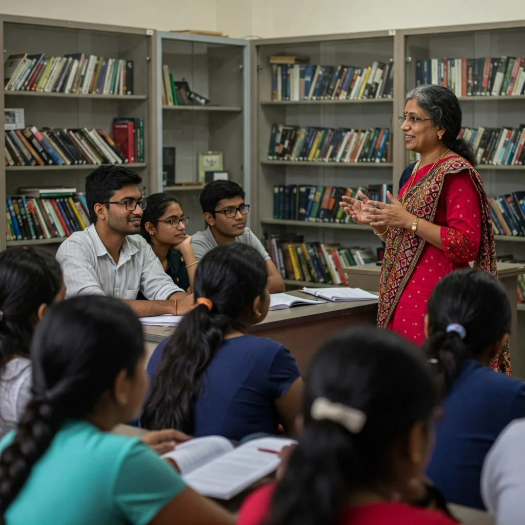 Professor using principles of storytelling to engage students.